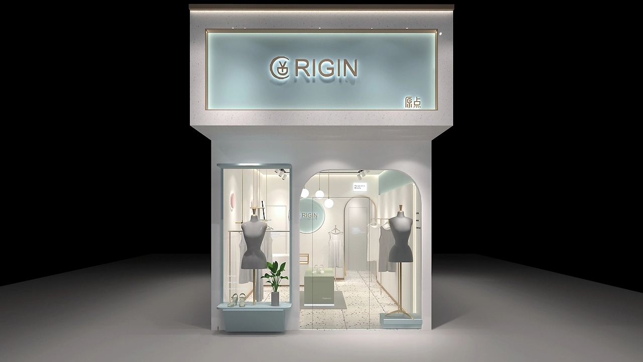 42平米驻马店女装专卖店装修设计效果图