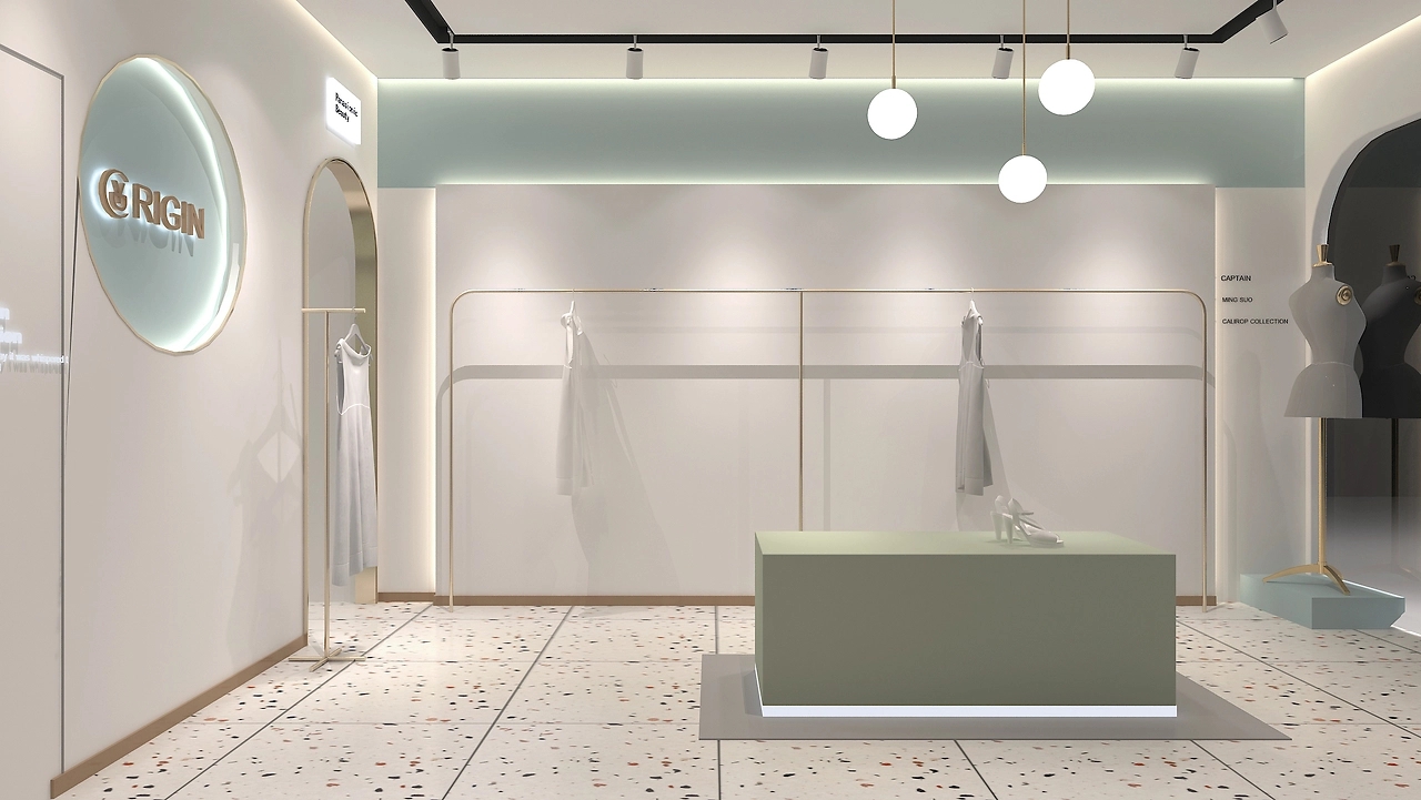 42平米驻马店女装专卖店装修设计效果图