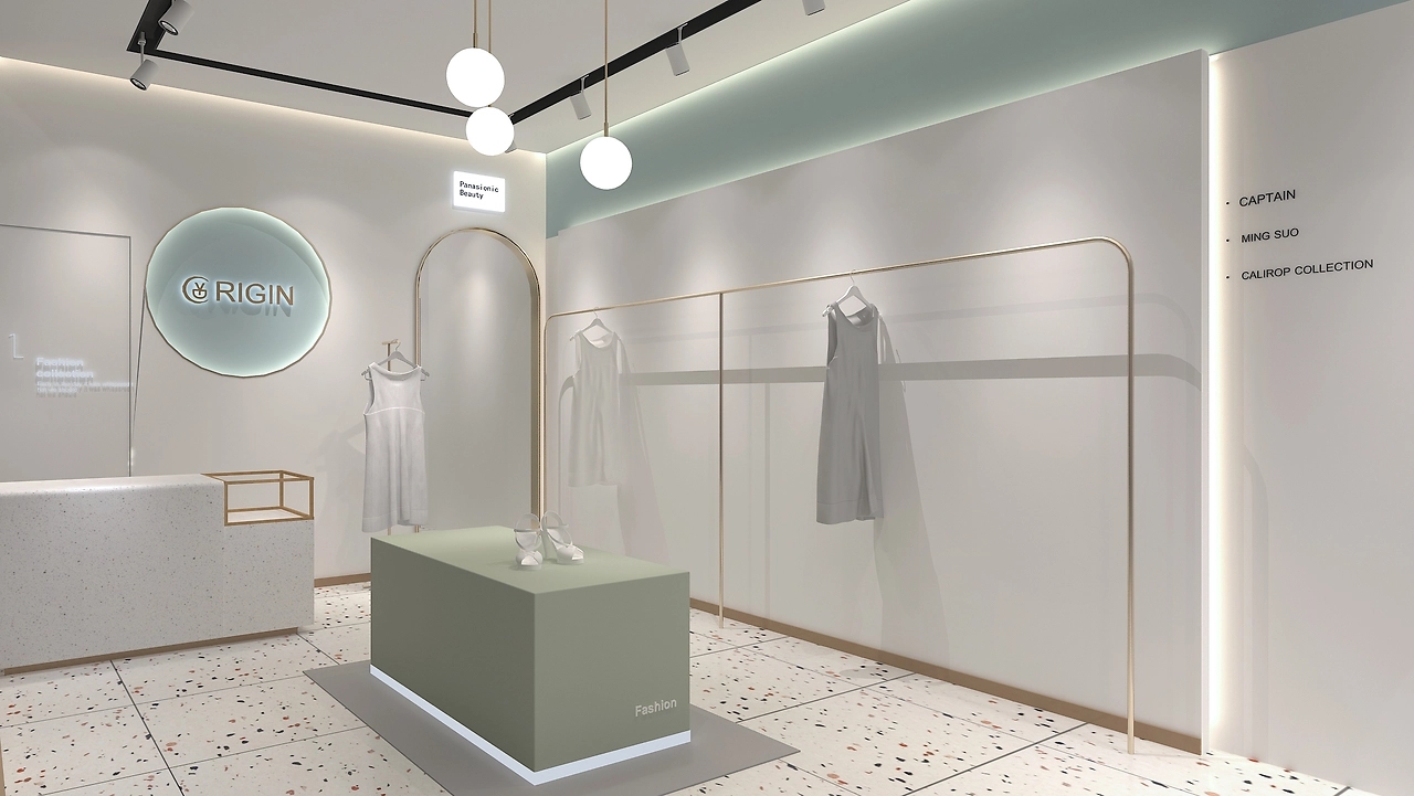 42平米驻马店女装专卖店装修设计效果图