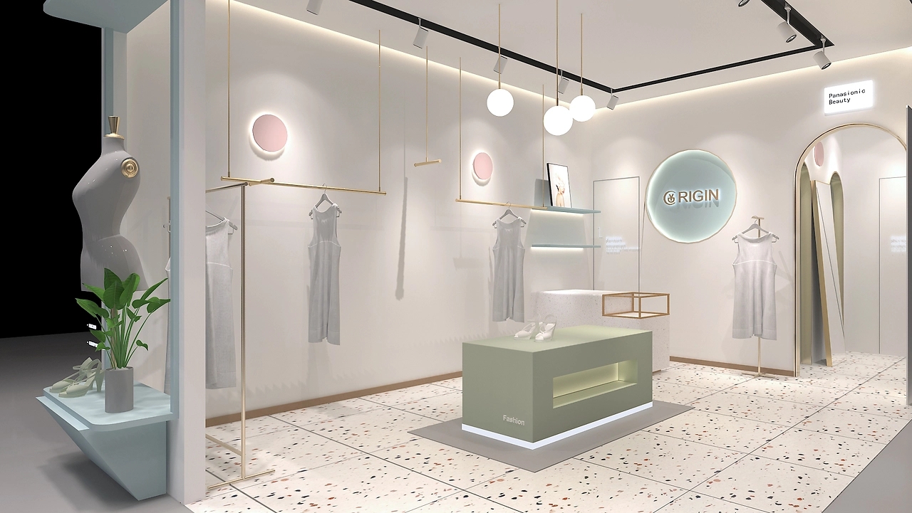 42平米驻马店女装专卖店装修设计效果图