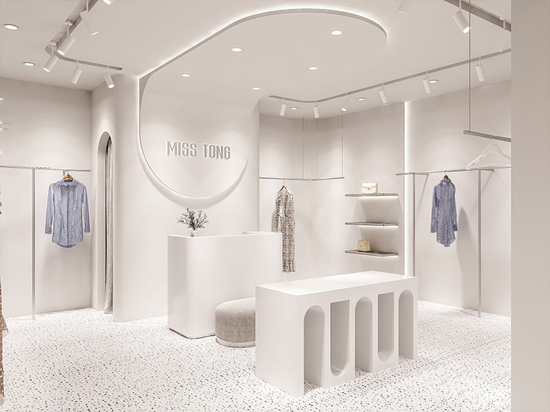 190平米驻马店商场服装店装修设计效果图