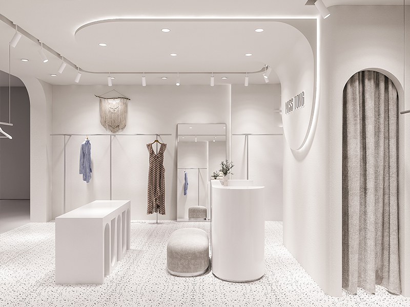 190平米驻马店商场服装店装修设计效果图