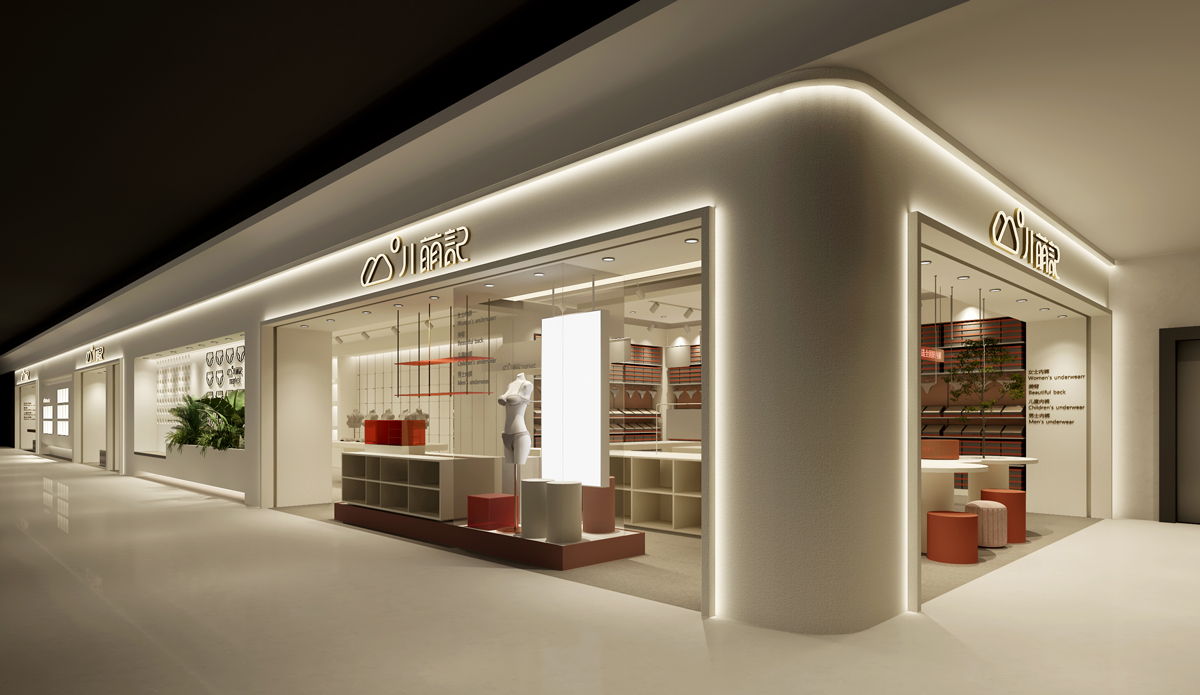 85平米驻马店女装店铺装修设计效果图