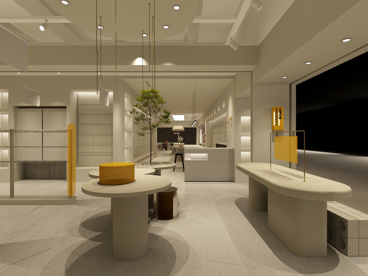 85平米驻马店女装店铺装修设计效果图