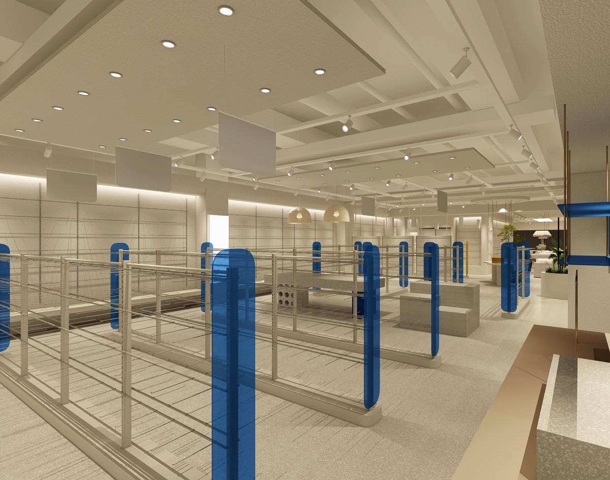 85平米驻马店女装店铺装修设计效果图