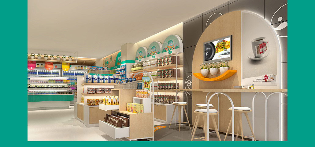 65平米驻马店社区便利店装修设计效果图