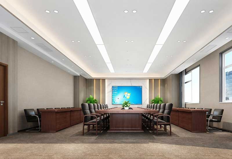 80平米驻马店会议室改造设计效果图